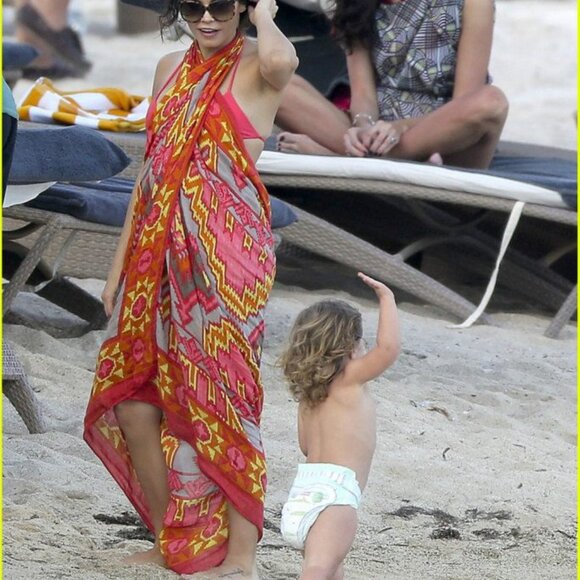 NEW Theodora Callum Linen Sarong Wrap Tie Blanket Scarf Dress Coverup Printed - Picture 13 of 17